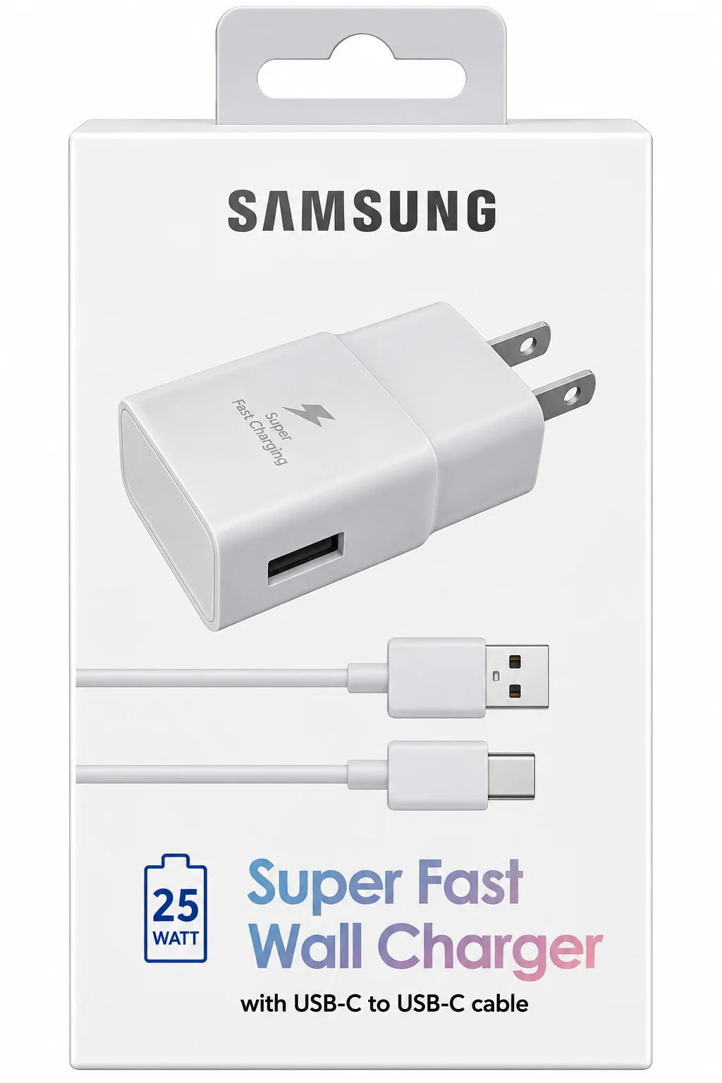 Cargador completo Tipo USB a Tipo C Samsung 25W