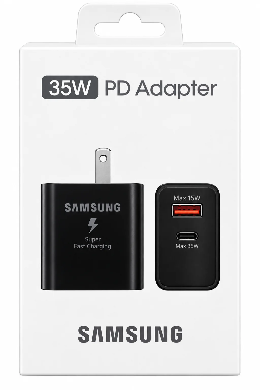 Cargador Completo Samsung 35W 1x USB-A 1x USB-C