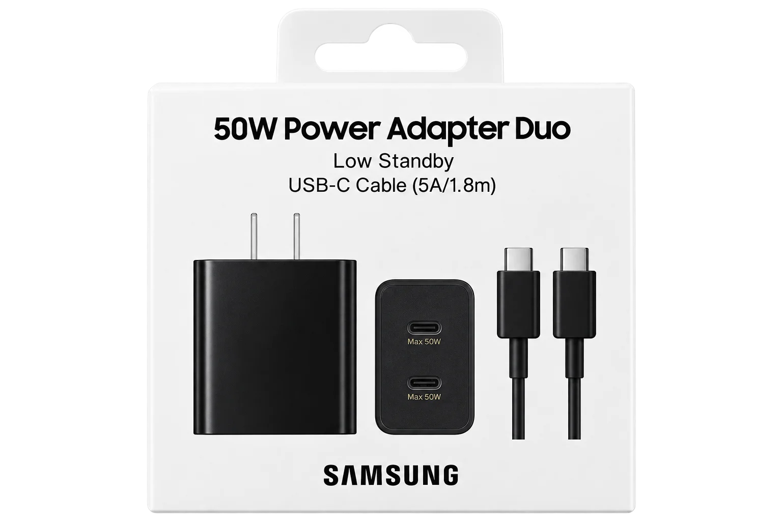 Cargador completo USB-C de 2 Puerto Samsung 50W