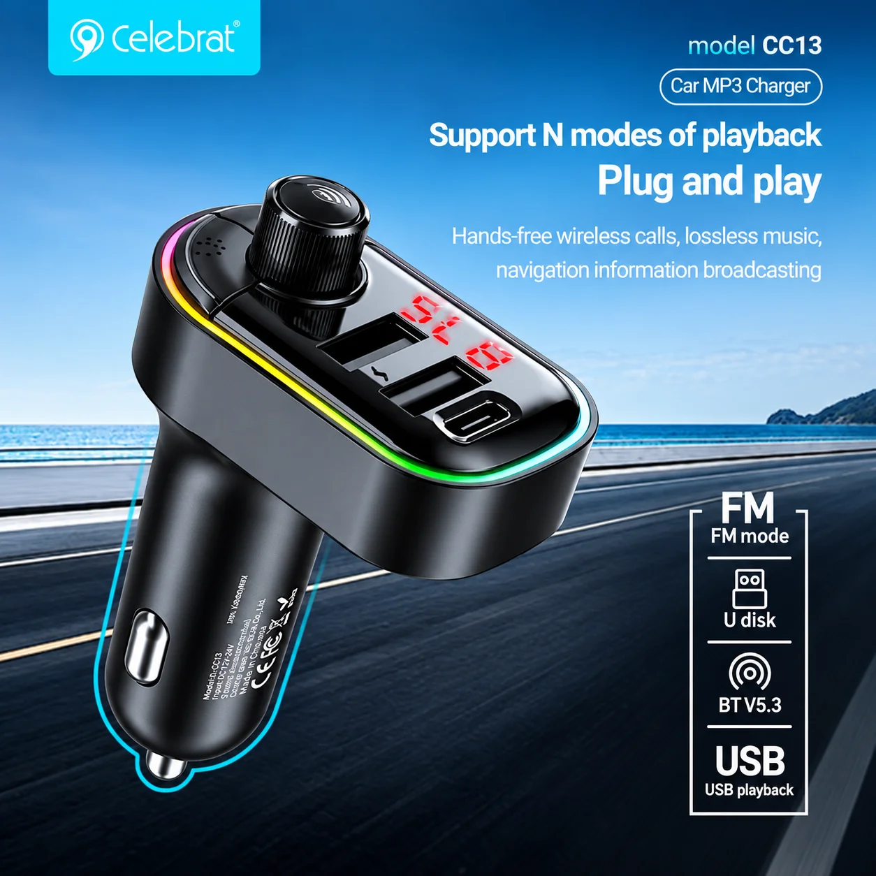 Adaptador BT Carro CC13